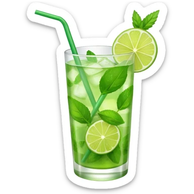 mojito emoji style sticker