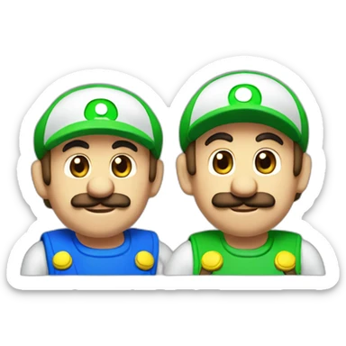 Marioandluigi sticker