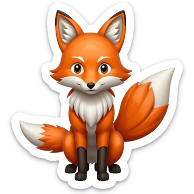 seven tails fox sticker