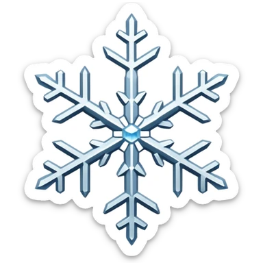 Snowflake sticker