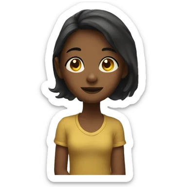 girl by the window sticker