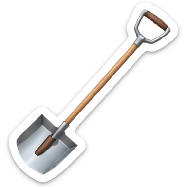 Shovel and hammer sticker