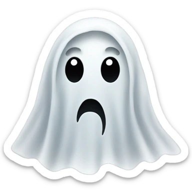 Ghost face sticker