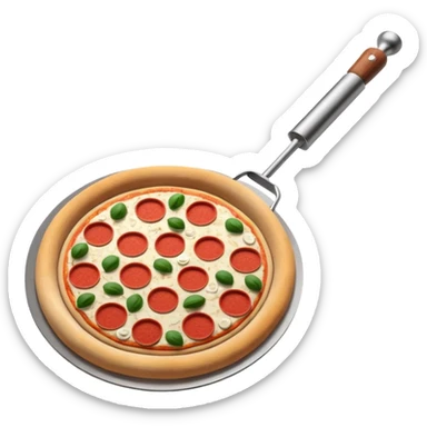 Pizza roller sticker