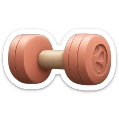 edible dumbbell sticker