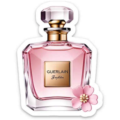Guerlain parfume pink sakura sticker