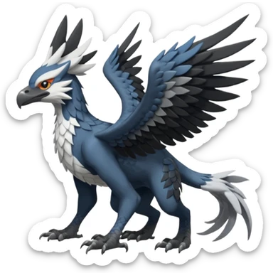 Fionbri-Vernid-Trico-Nargacuga-Silvally-Gryphon-fusion, full body sticker