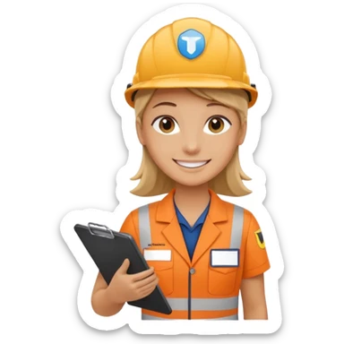 create a realistic emoji showing logistic service provider sticker