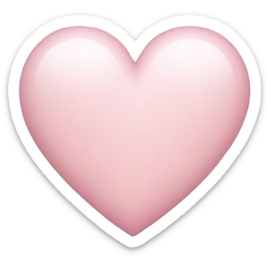 Light pink heart sticker