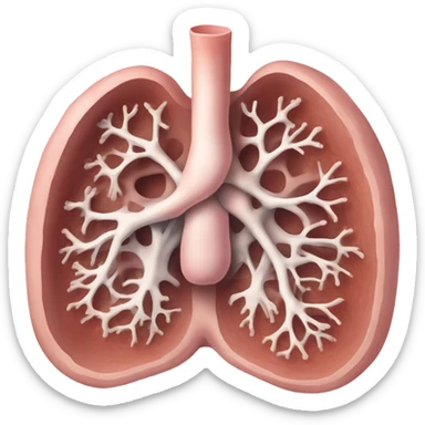 Lungs cross section   sticker
