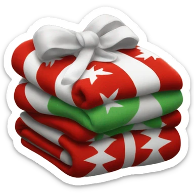 Christmas blanket sticker