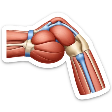 Elbow muscle anatomy sticker