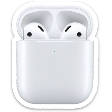 AirPod max white ribbons sticker