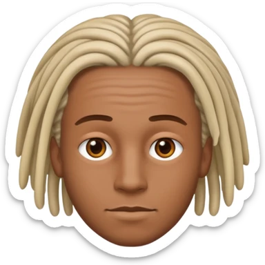 white dude with tight lick hair sticker