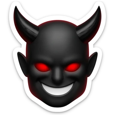 j'adore moi un smiley diable sticker