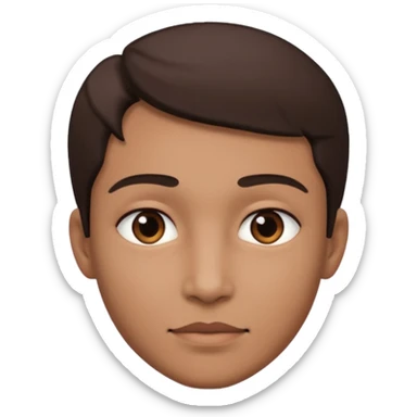 a person with a lot of details 3/4 view sticker