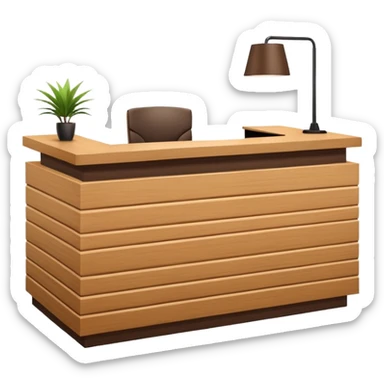Reception desk
 sticker