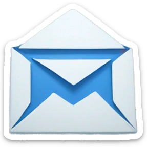 email icon in blue sticker
