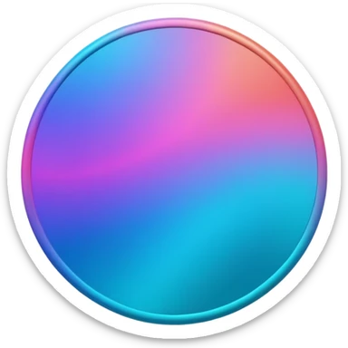 
coin color in in gradient of turquoise, blue, pink, purple, and coral metal texture
Rotate coin 90 degree  3d effect sticker