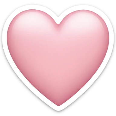 Light pink heart sticker