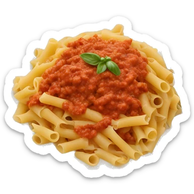 Plate of pasta bolognese  sticker