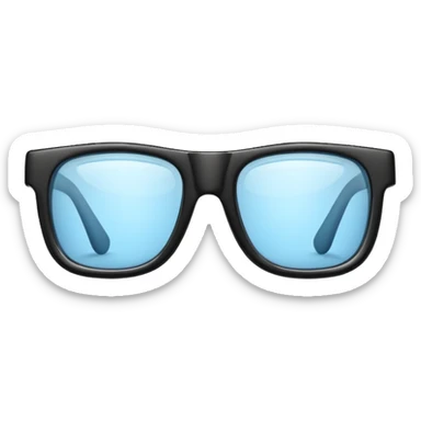 cinema glasses 3d sticker
