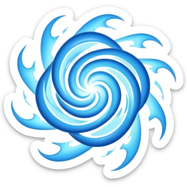 magic blast blue vfx sticker