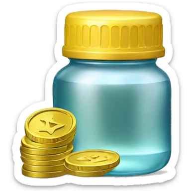 rapper coin with baby oil bottle sticker
