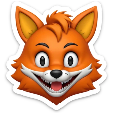 FNAF FOX'ta sticker