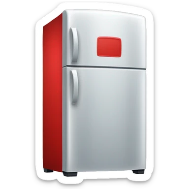 Refrigerador rojo con gaseosas adentro sticker