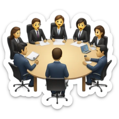 bussines meeting sticker