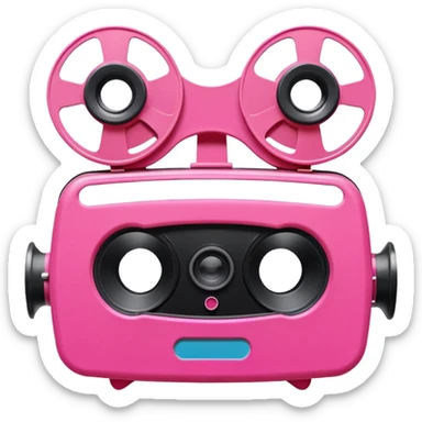 pinke viewmaster sticker