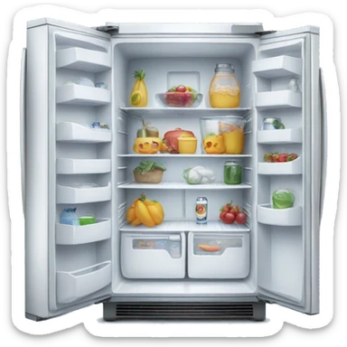 Clean refrigerator sticker