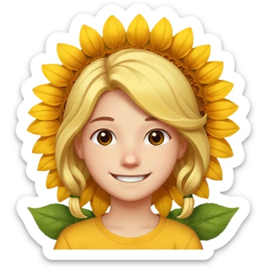 Teen with sunflower in hair


























 sticker