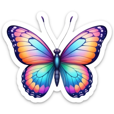 Beautiful unique butterfly sticker