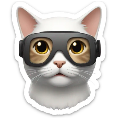 Cat vr sticker