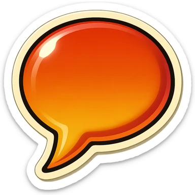 speach bubble sticker