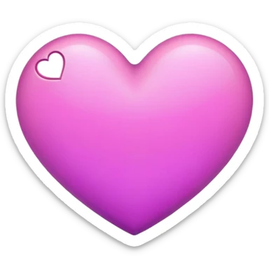 Coeur mauve et rose sticker
