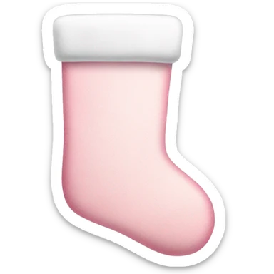 Pastel pink Christmas stocking  sticker