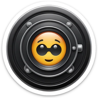 Camera retro sticker