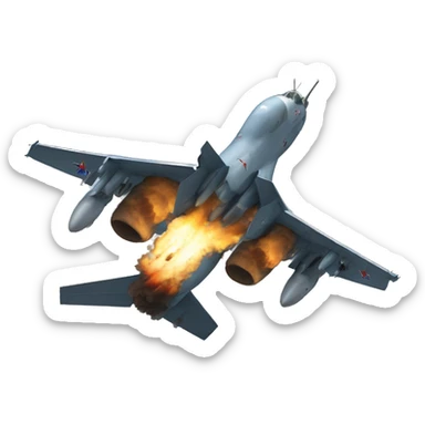 Su-27 bomb strike sticker