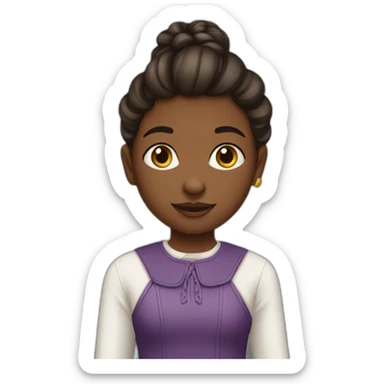 Jeune fille métisse  sticker