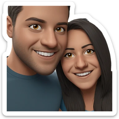 boys smiling indoors together sticker