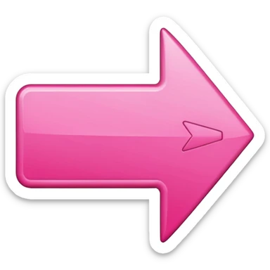 Pink reverse arrow  sticker