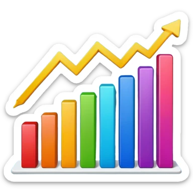 sales graph sticker