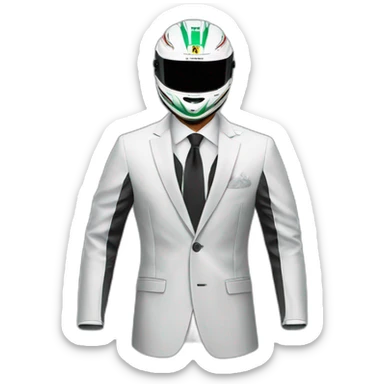 lewis hamilton ferrari suit sticker