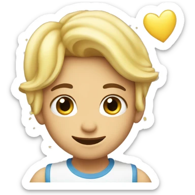 Corazón con estrellas  sticker