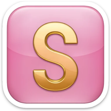 number four in pink and golden  sticker