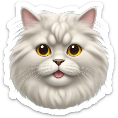 Persian cat happy sticker