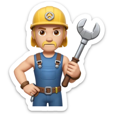 A Mechanic Wrench In A Clash Of Clans Aesthetic sticker